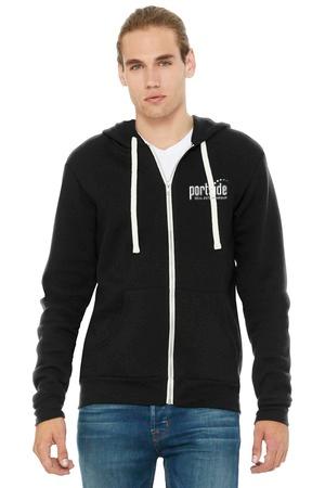 BELLA+CANVAS® Unisex Triblend Sponge Fleece Full-Zip Hoodie