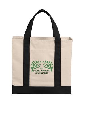 Port Authority® Cotton Canvas Two-Tone Tote