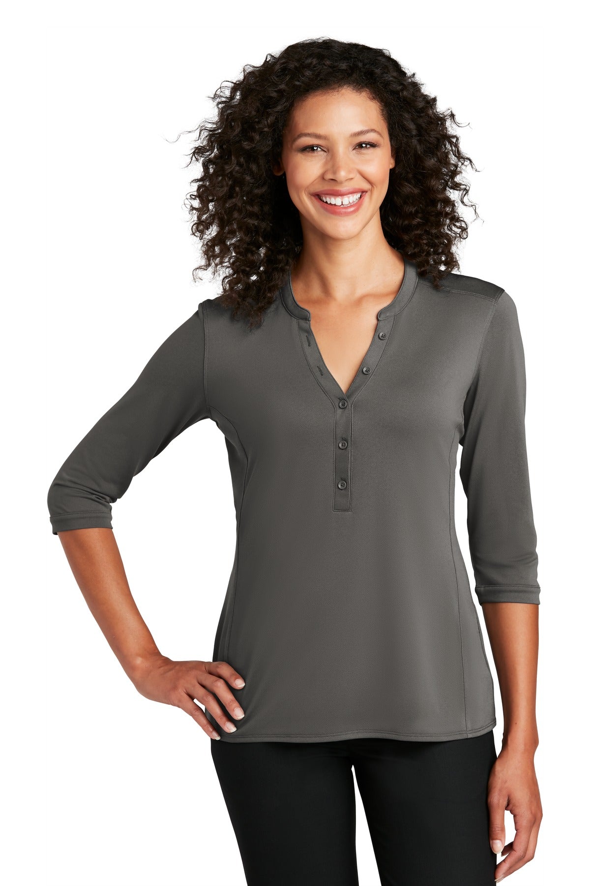 Women's Pique Henley