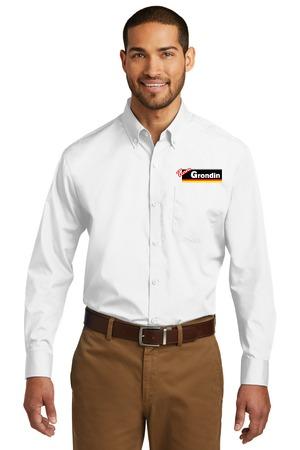 Port Authority® Tall Long Sleeve Carefree Poplin Shirt