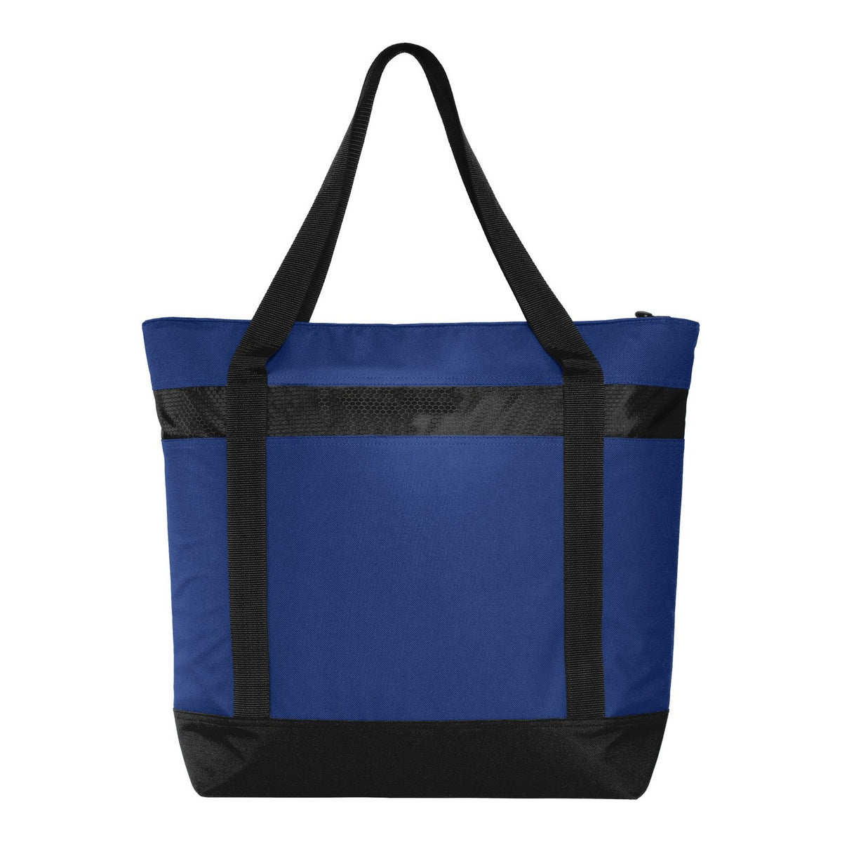 Large Tote Cooler - True Royal/ Black (back)