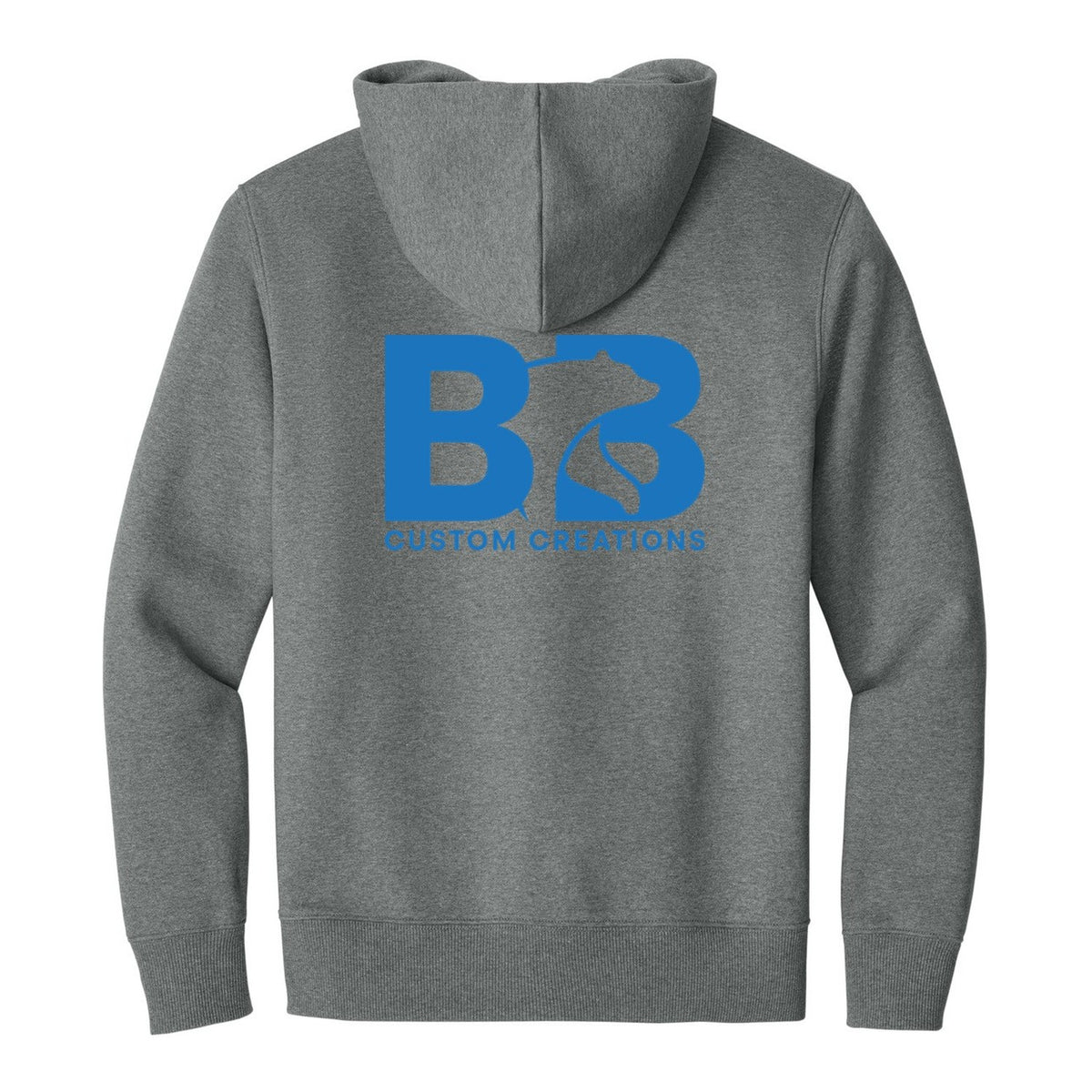 V.I.T. Super Heavyweight Fleece Hoodie - Grey Frost (back)