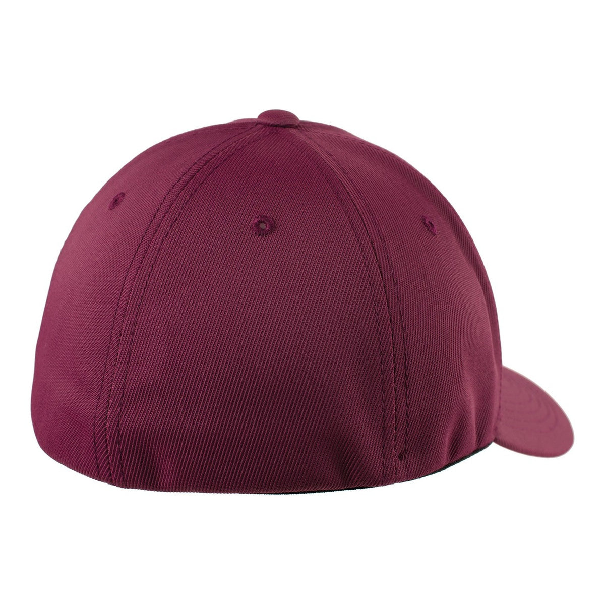 Solid Flex-Fit Hat - Maroon (back)