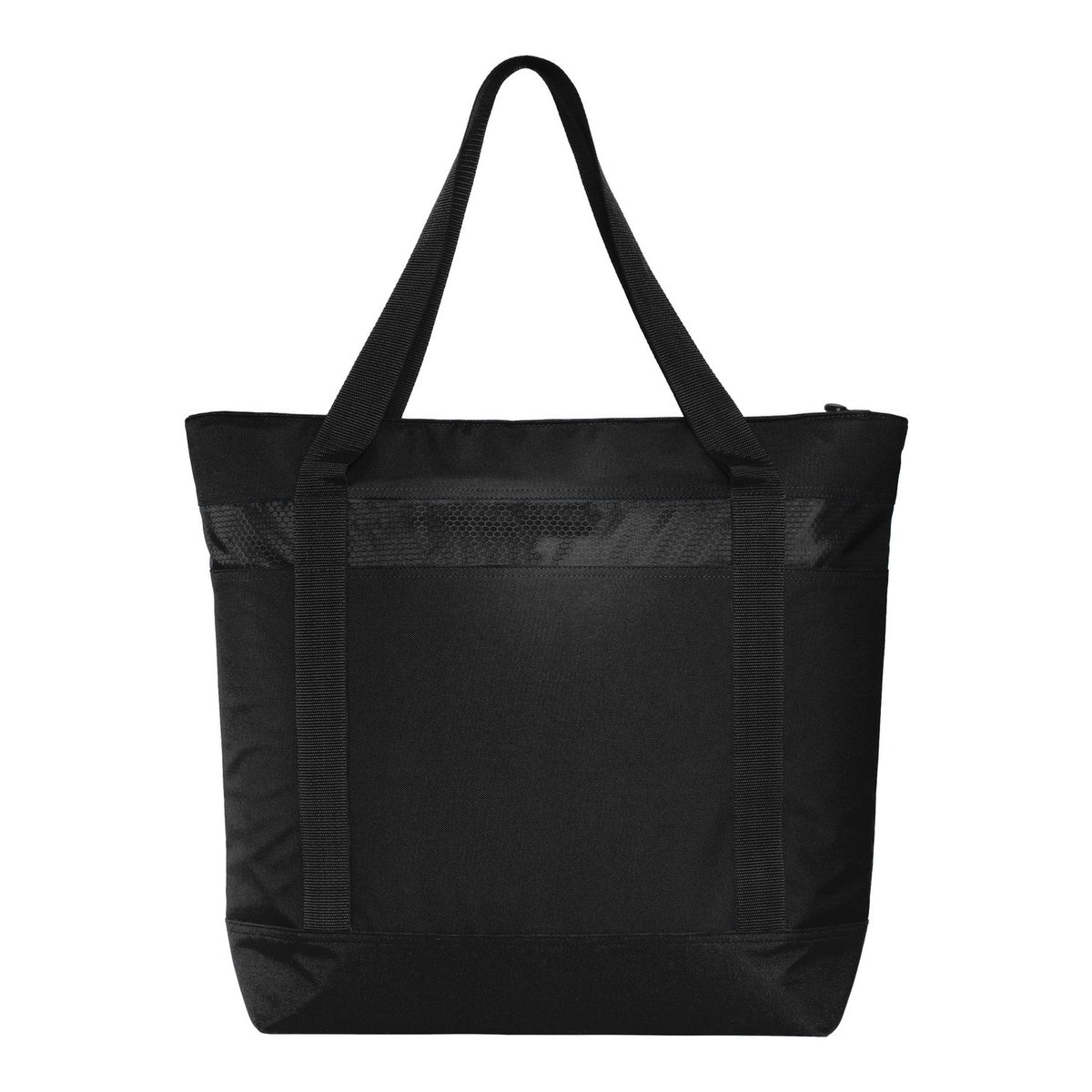 Large Tote Cooler - Black/ Black (back)