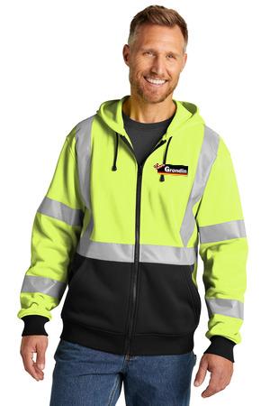 CornerStone® A107 Class 3 Heavy-Duty Fleece Full-Zip Hoodie