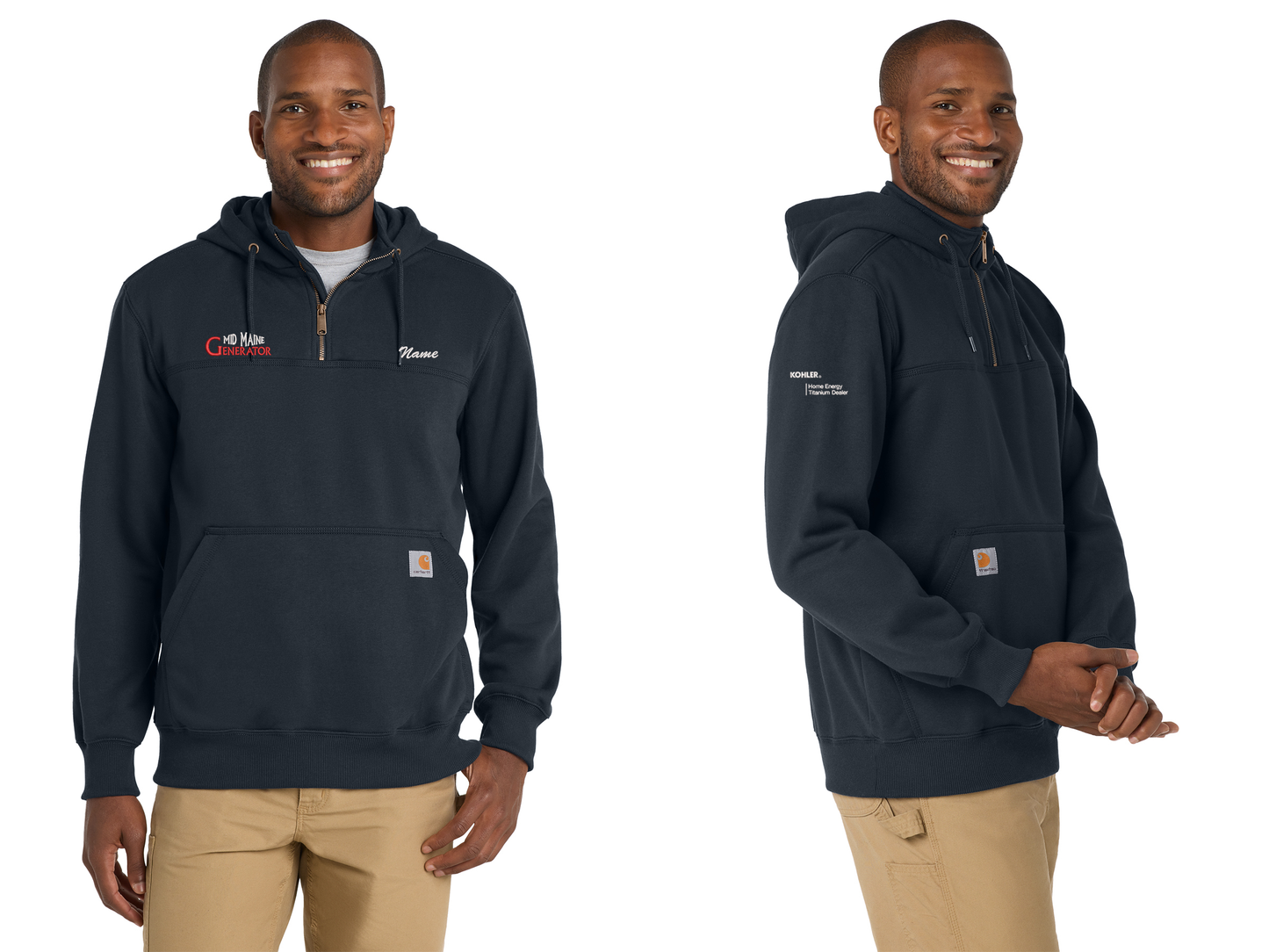 Carhartt® Rain Defender® Paxton Heavyweight Hooded Zip Mock Sweatshirt