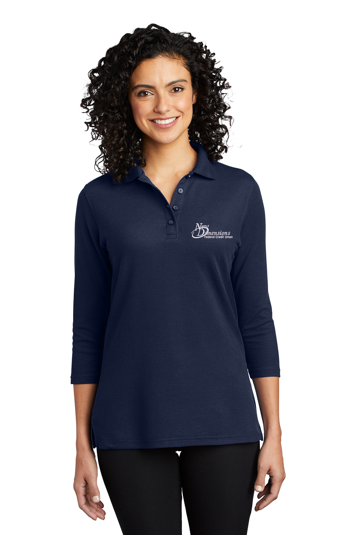 Port Authority® Women's Silk Touch™ 3/4-Sleeve Polo