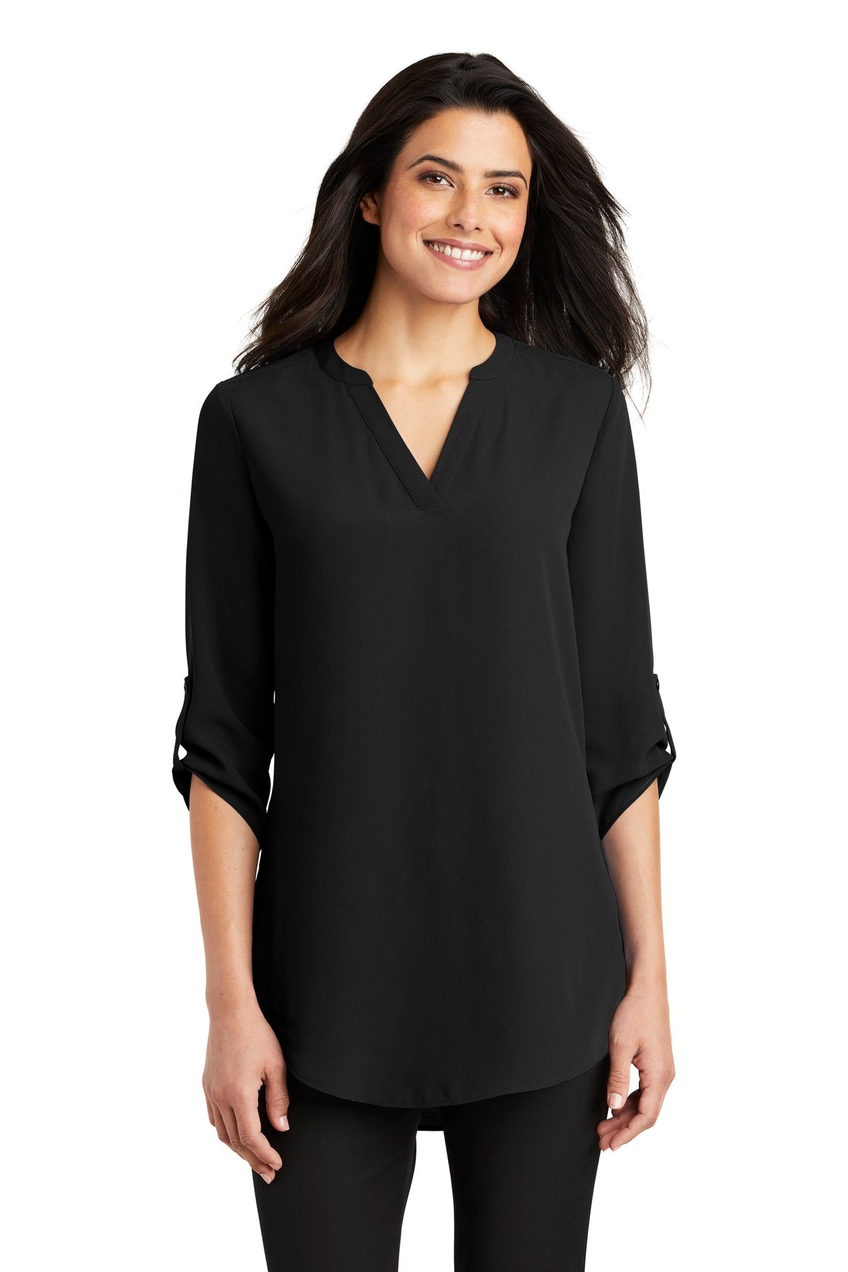3/4-Sleeve Tunic Blouse