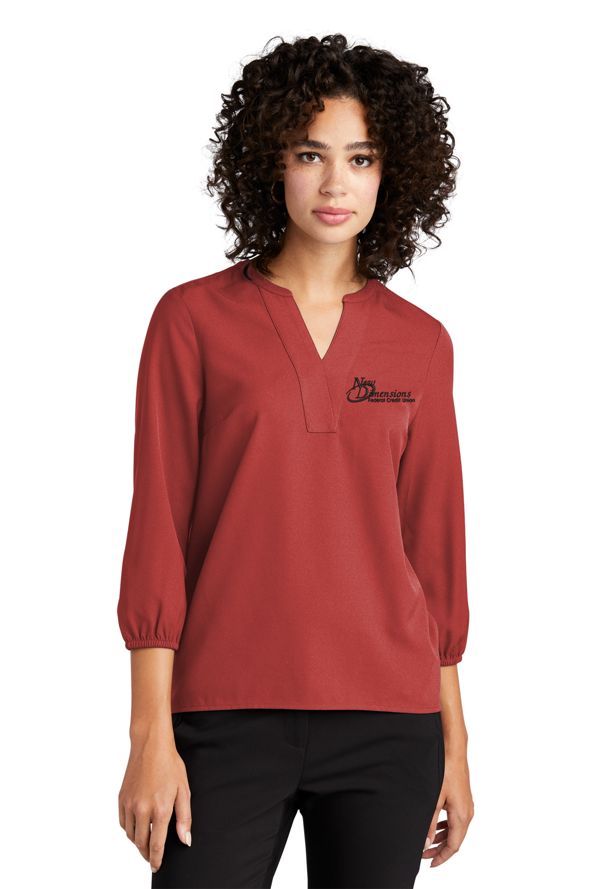 Mercer+Mettle® Women's Stretch Crepe 3/4-Sleeve Blouse