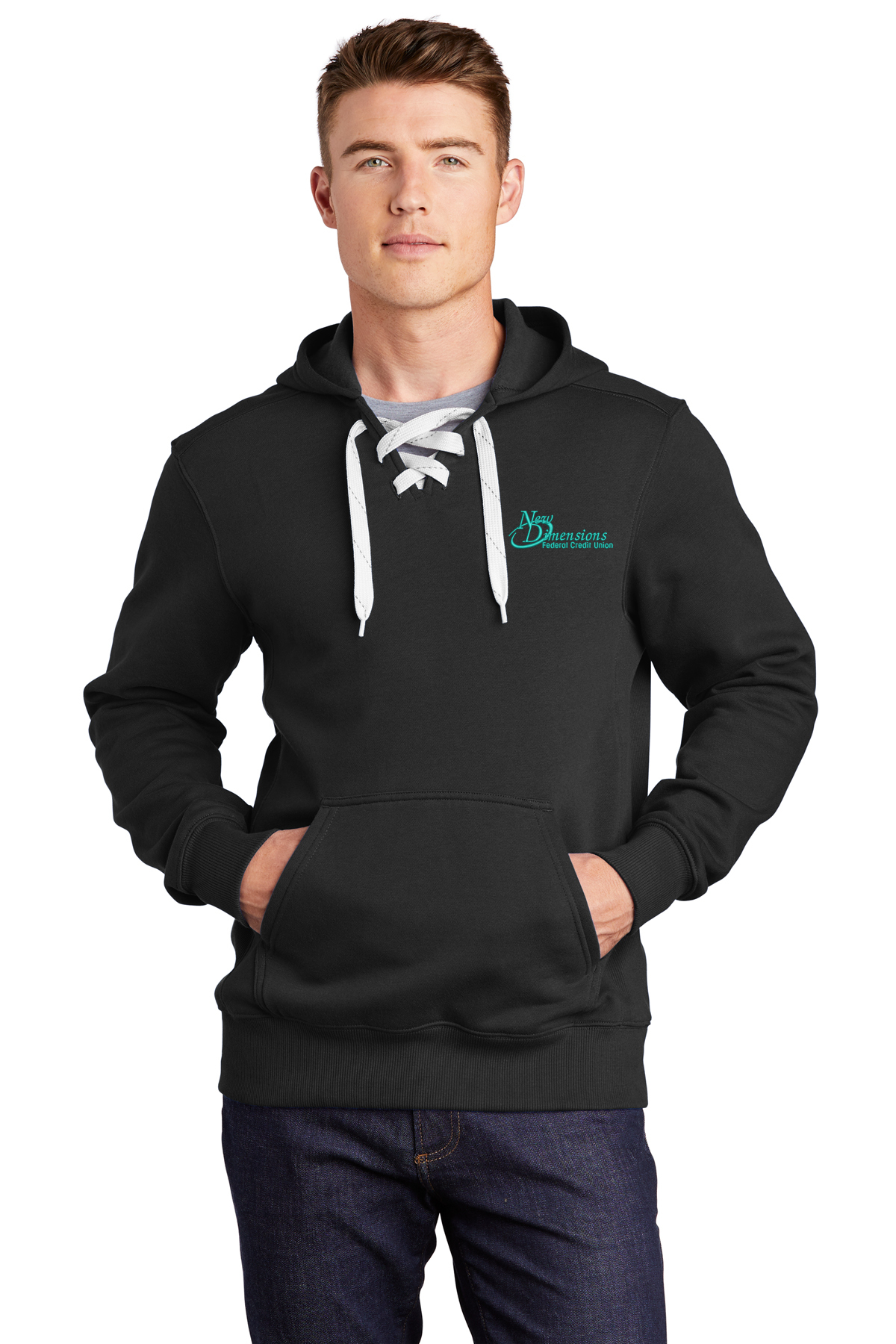 Sport-Tek® Lace Up Pullover Hooded Sweatshirt