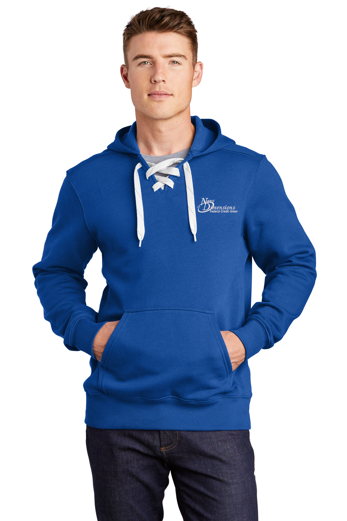 Sport-Tek® Lace Up Pullover Hooded Sweatshirt