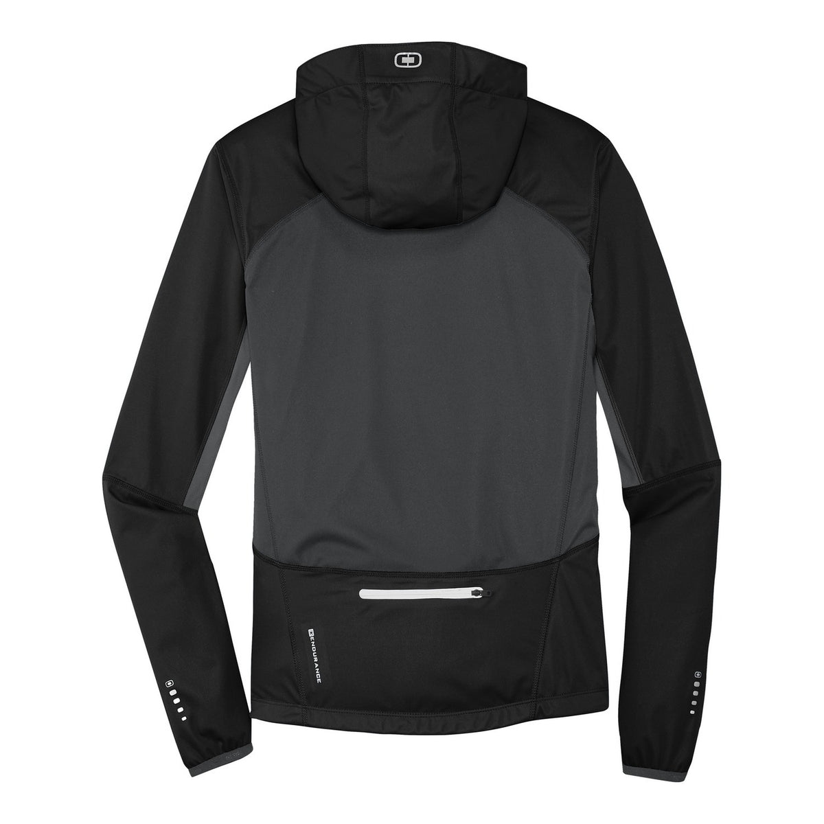 OGIO Pivot Soft Shell - Blacktop/ Gear Grey (back)