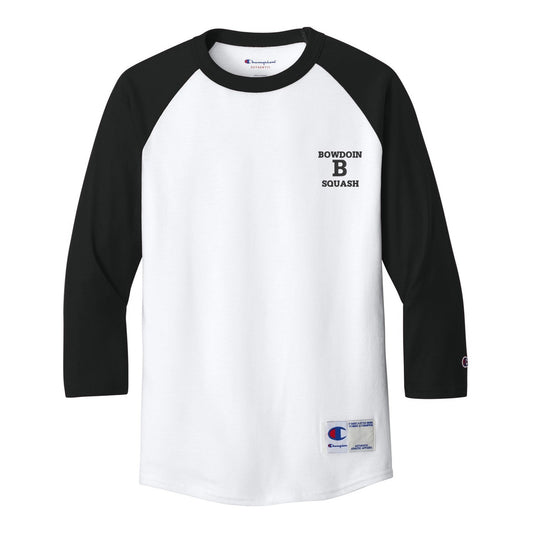 Champion Raglan Baseball Tee - White/ Black