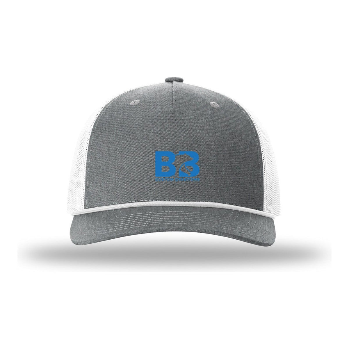 Five-Panel Rope Cap - Heather Grey/ White/ White