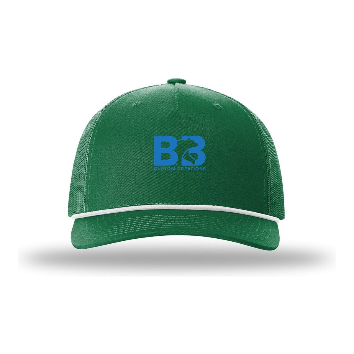 Five-Panel Rope Cap - Kelly/ White