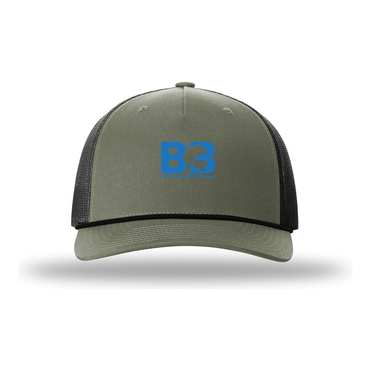 Five-Panel Rope Cap - Loden/ Black/ Black
