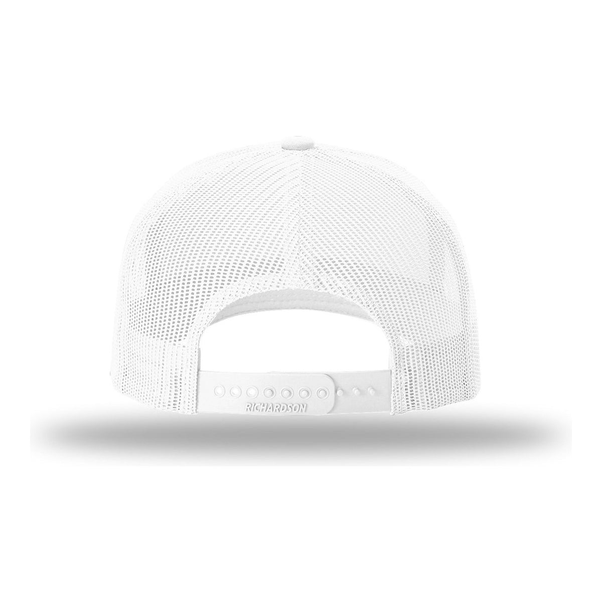 Five-Panel Rope Cap - White/ Black (back)