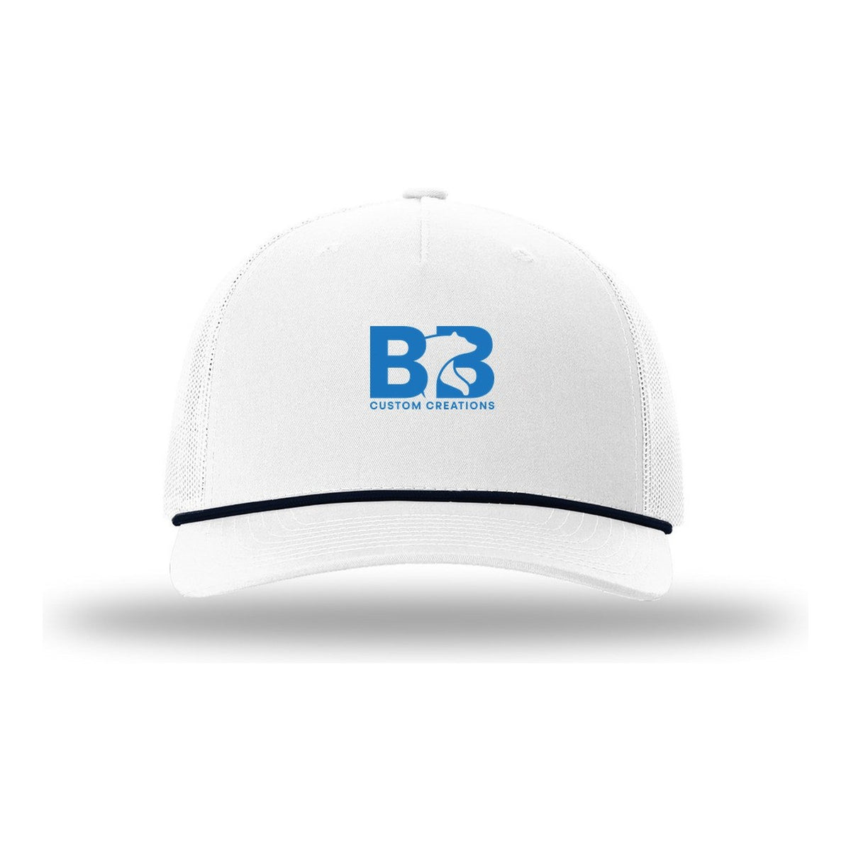 Five-Panel Rope Cap - White/ Navy