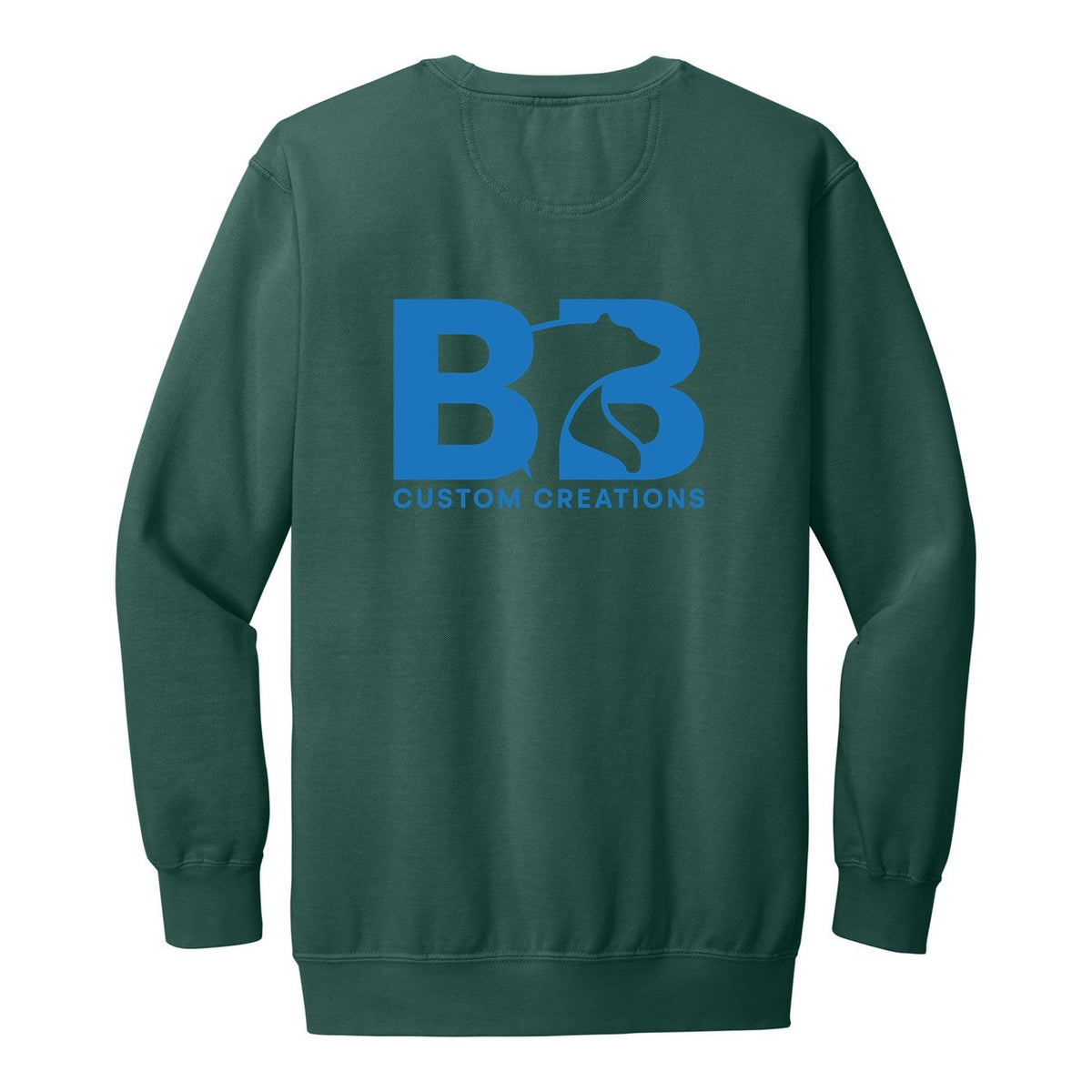Heavy Weight Crewneck - Blue Spruce (back)