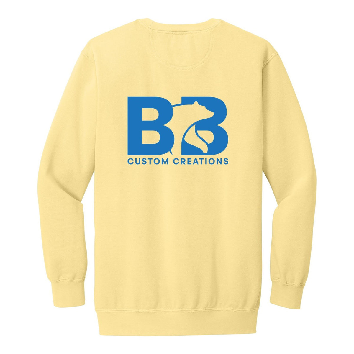 Heavy Weight Crewneck - Butter (back)