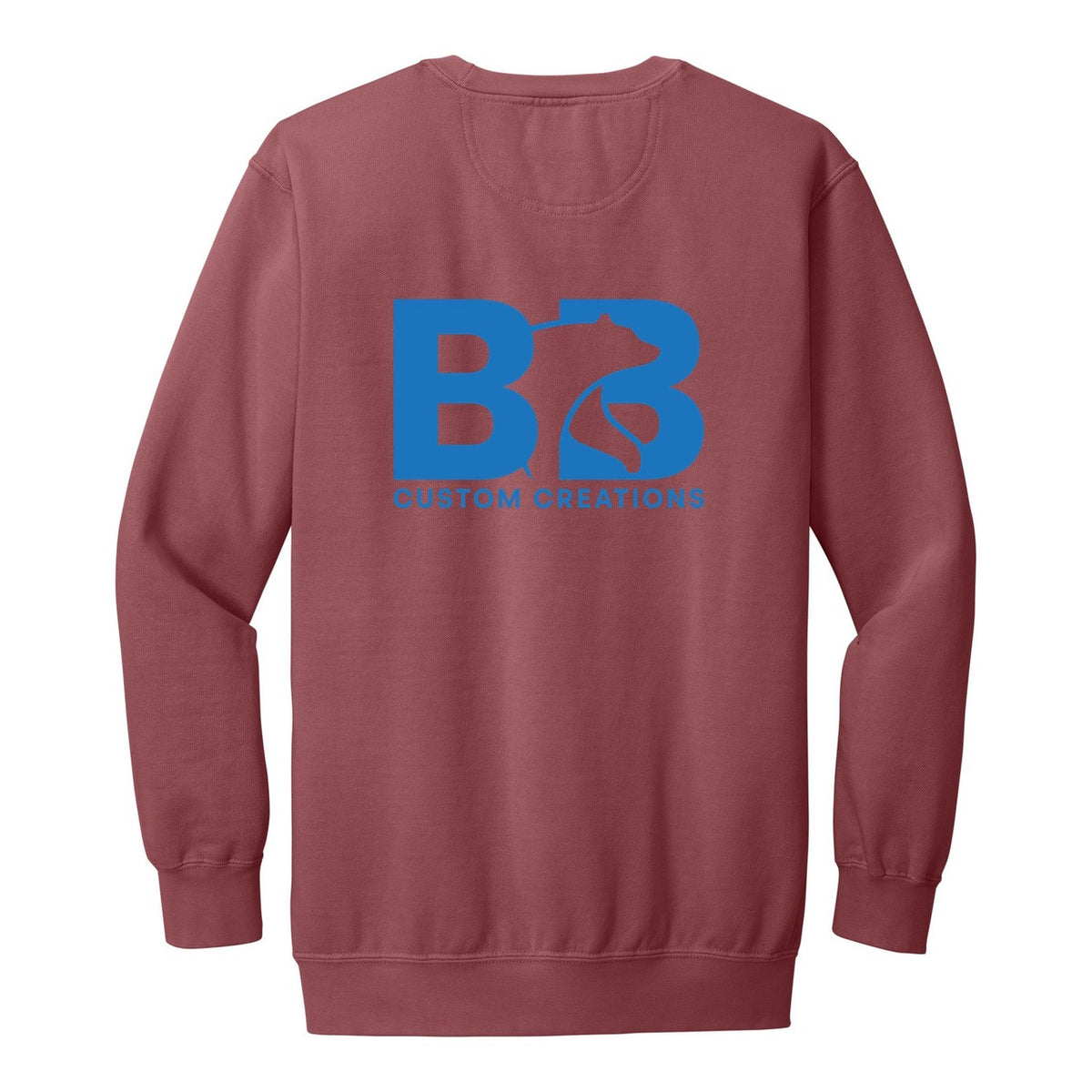Heavy Weight Crewneck - Crimson (back)