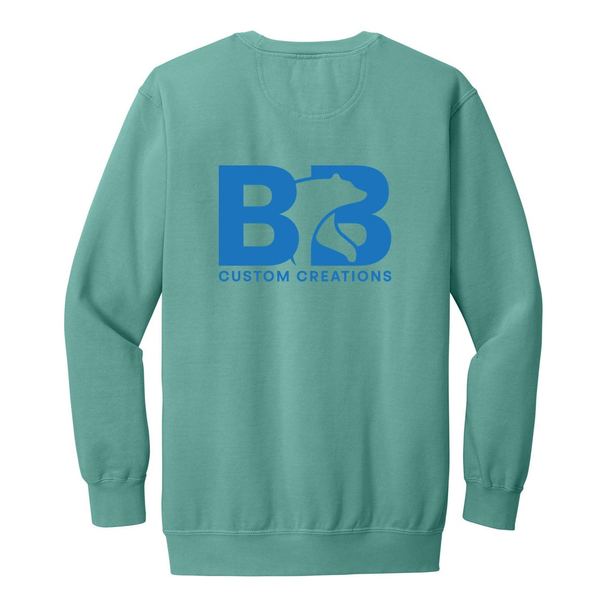 Heavy Weight Crewneck - Seafoam (back)
