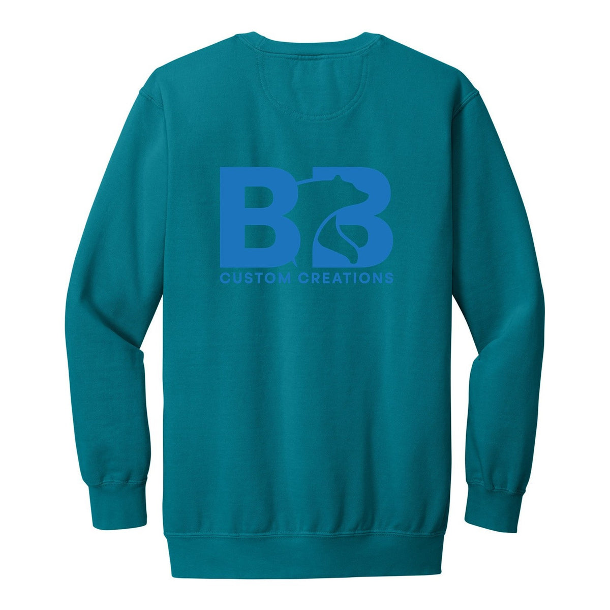 Heavy Weight Crewneck - Topaz Blue (back)