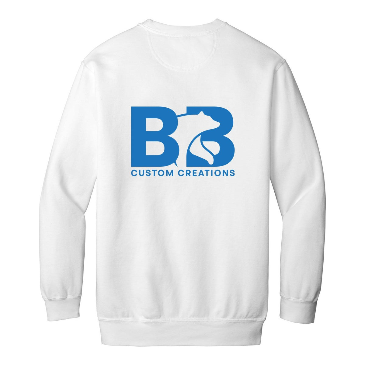 Heavy Weight Crewneck - White (back)