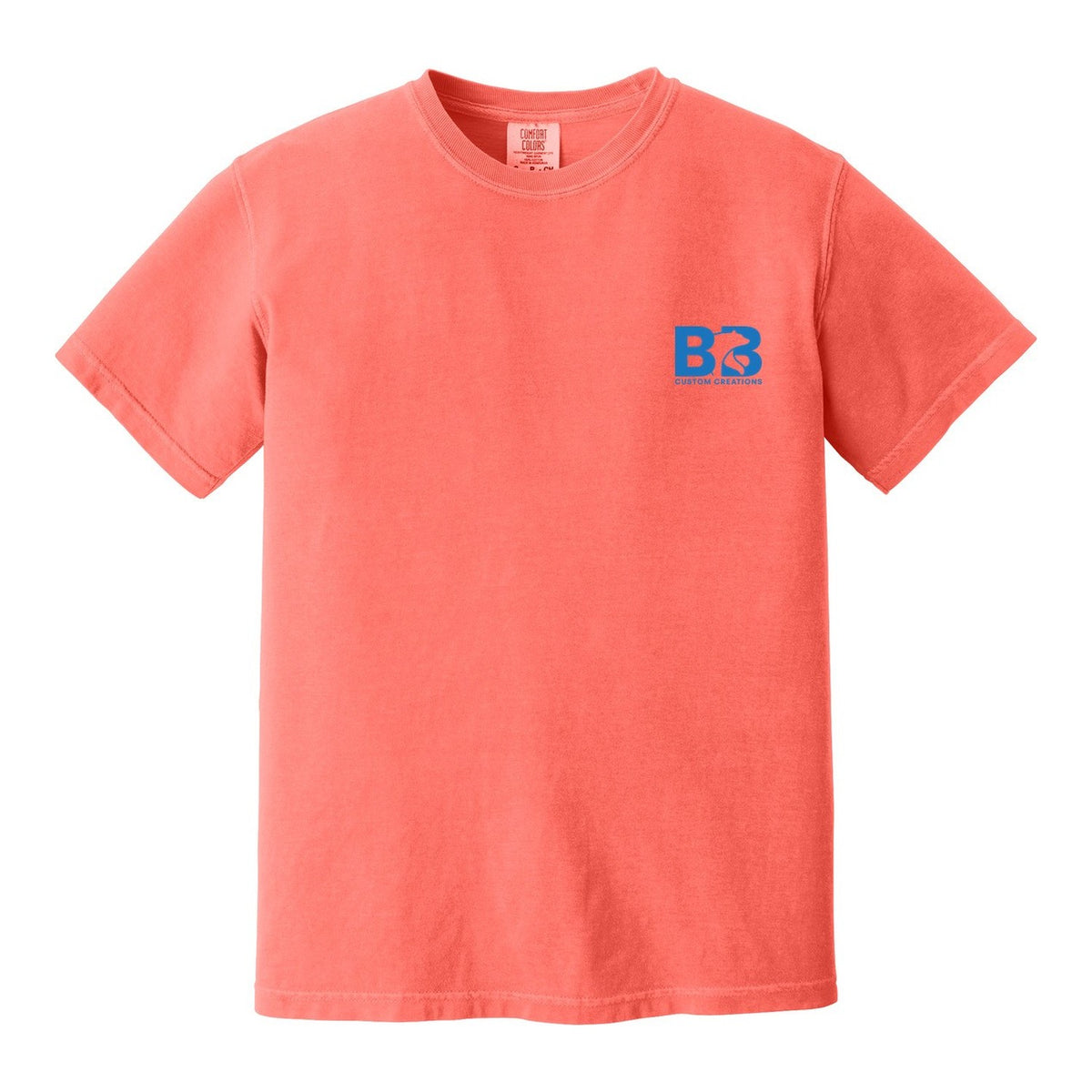 Heavy Weight T - Neon Red Orange