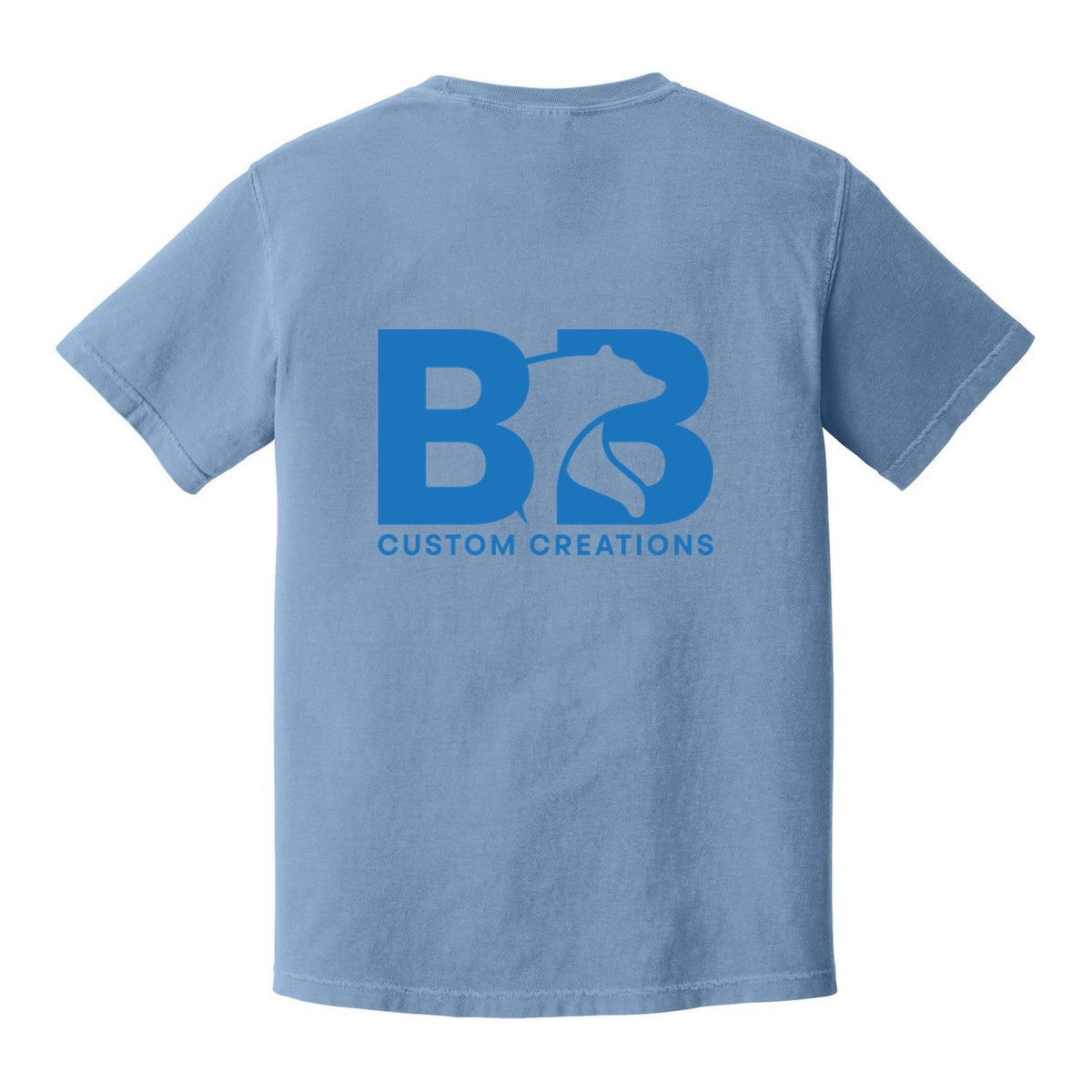 Heavy Weight T - Washed Denim (back)