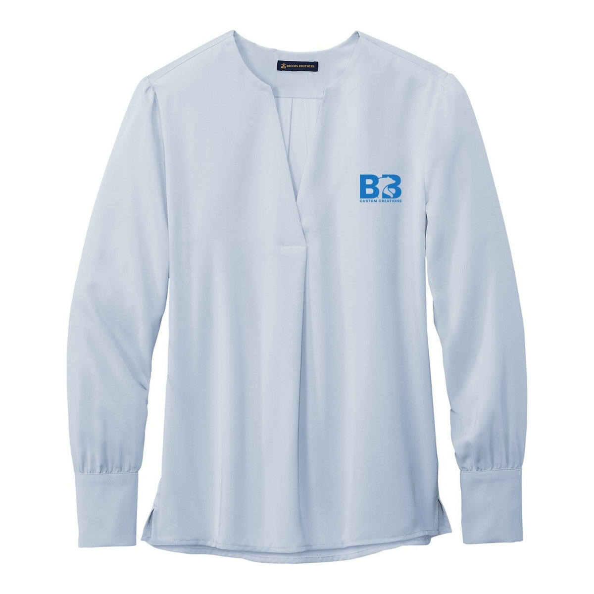 Women's Satin Blouse - Heritage Blue