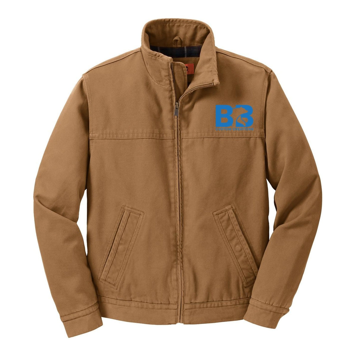 Washed Duck Flannel-Lined Jacket - Duck Brown