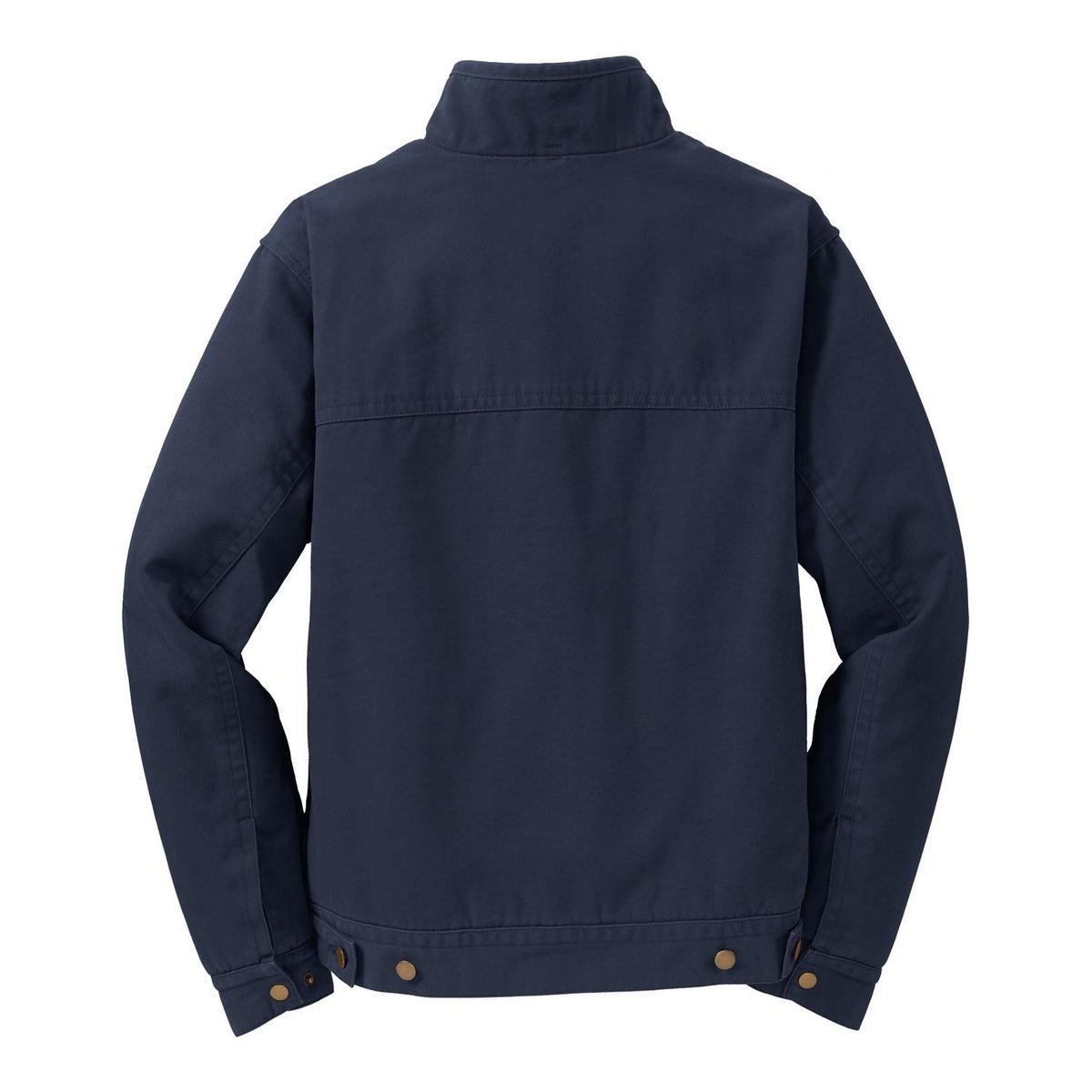Washed Duck Flannel-Lined Jacket - Navy (back)
