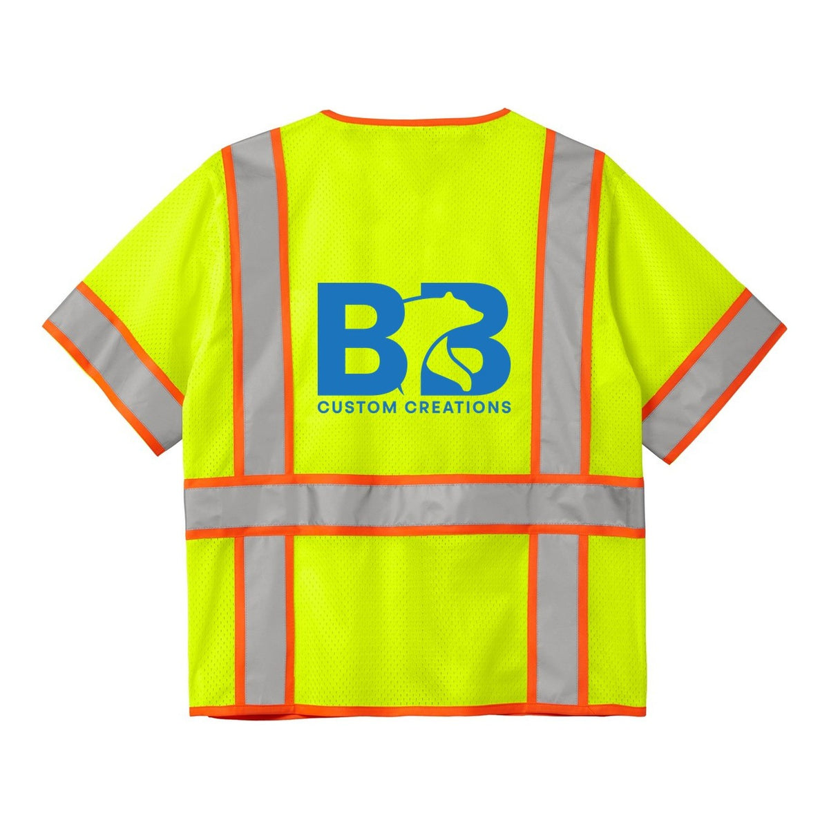 ANSI Class 3 Safety Vest - Safety Yellow (back)