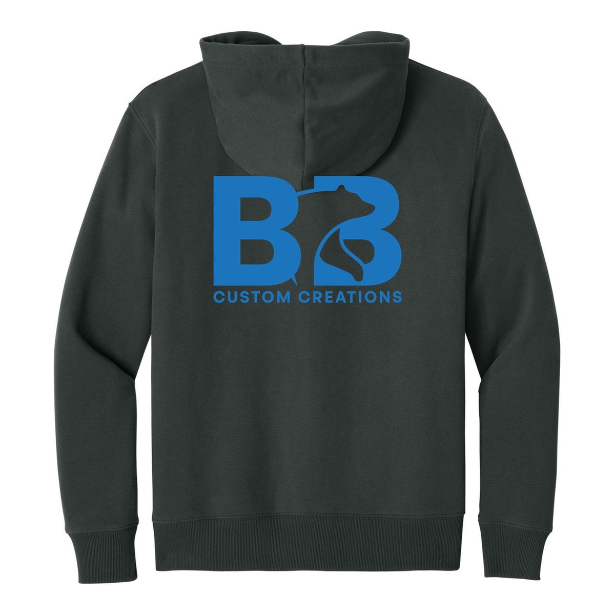 V.I.T. Super Heavyweight Fleece Hoodie - Charcoal (back)