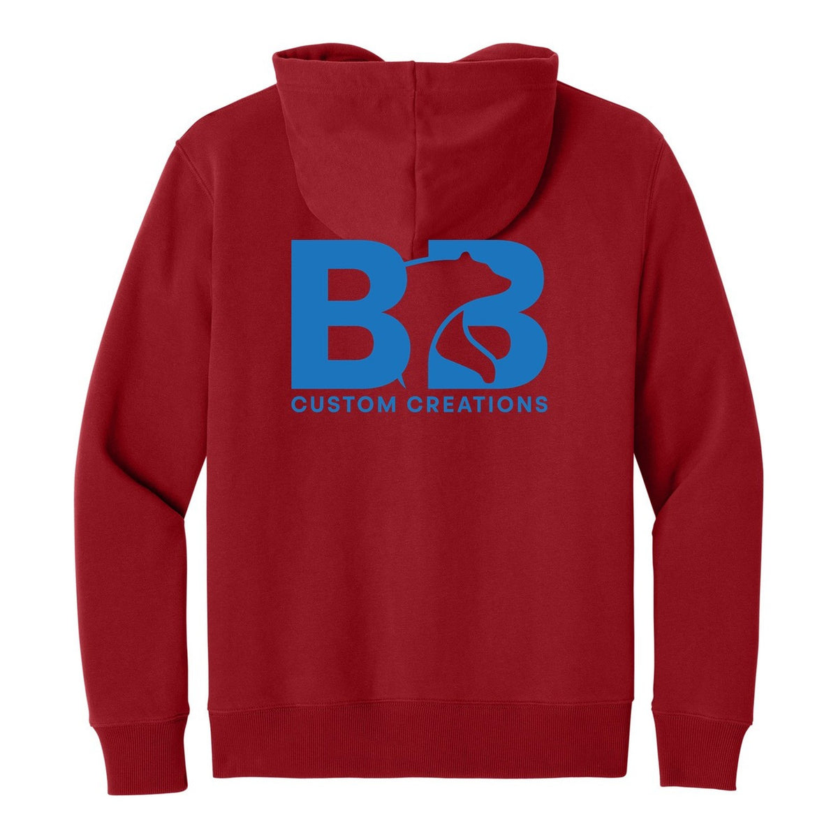 V.I.T. Super Heavyweight Fleece Hoodie - Classic Red (back)