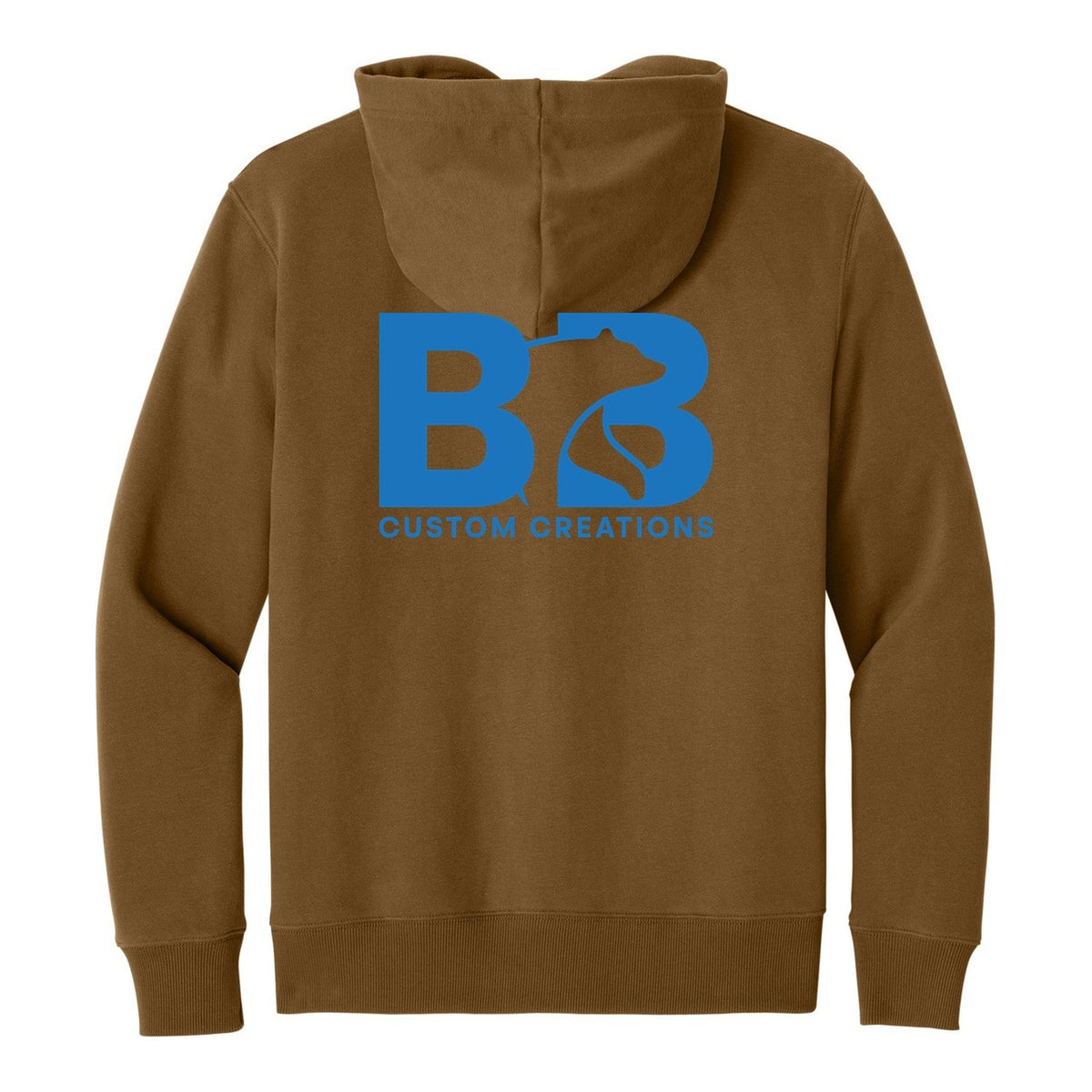 V.I.T. Super Heavyweight Fleece Hoodie - Duck Brown (back)