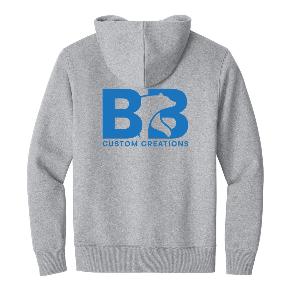 V.I.T. Super Heavyweight Fleece Hoodie - Light Heather Grey (back)