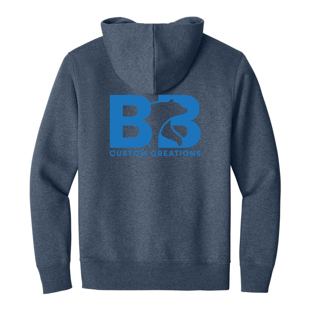 V.I.T. Super Heavyweight Fleece Hoodie - Navy Heather (back)