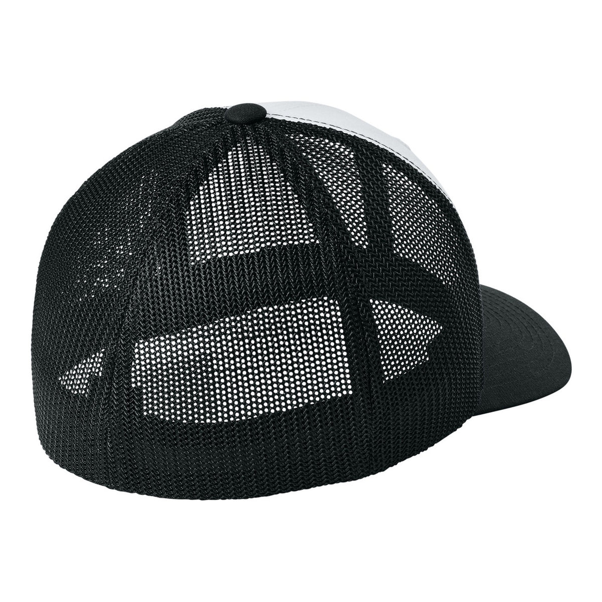 Trucker Mesh Cap - Black/ White/ Black (back)