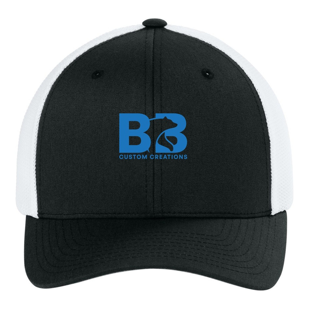 Trucker Mesh Cap - Black/ White
