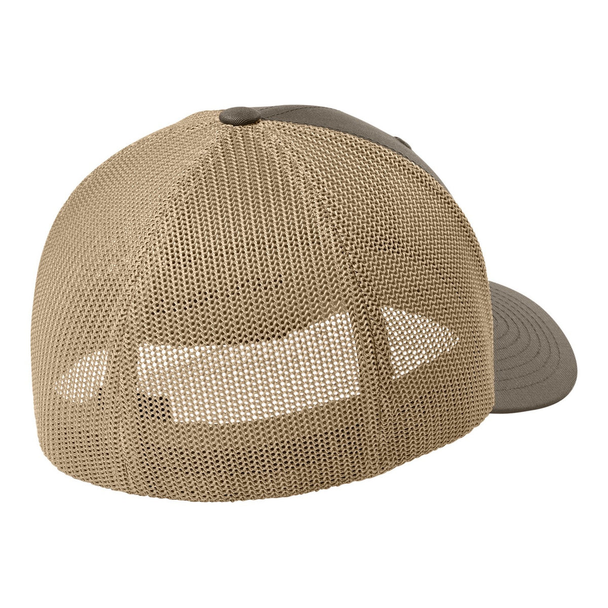 Trucker Mesh Cap - Brown/ Khaki (back)