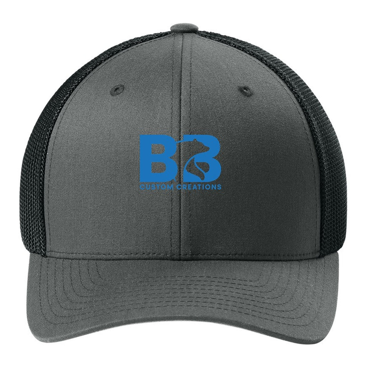 Trucker Mesh Cap - Charcoal/ Black
