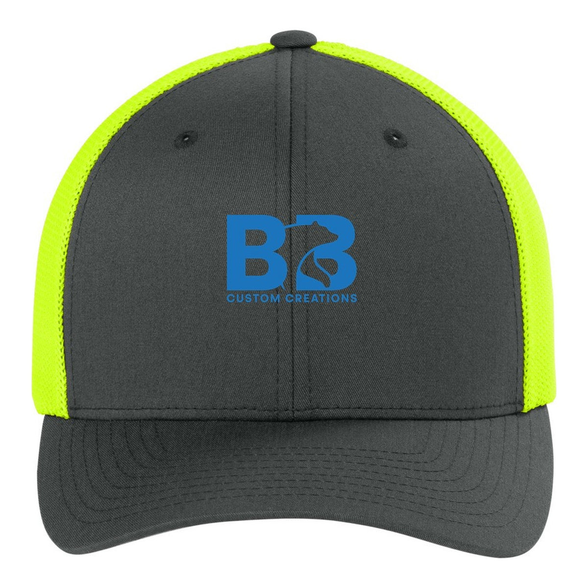Trucker Mesh Cap - Charcoal/ Neon Yellow