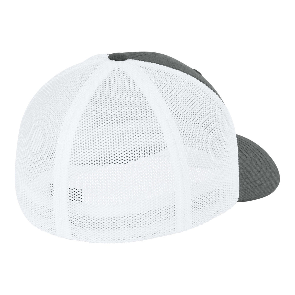 Trucker Mesh Cap - Charcoal/ White (back)