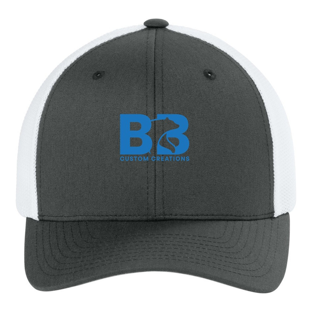 Trucker Mesh Cap - Charcoal/ White