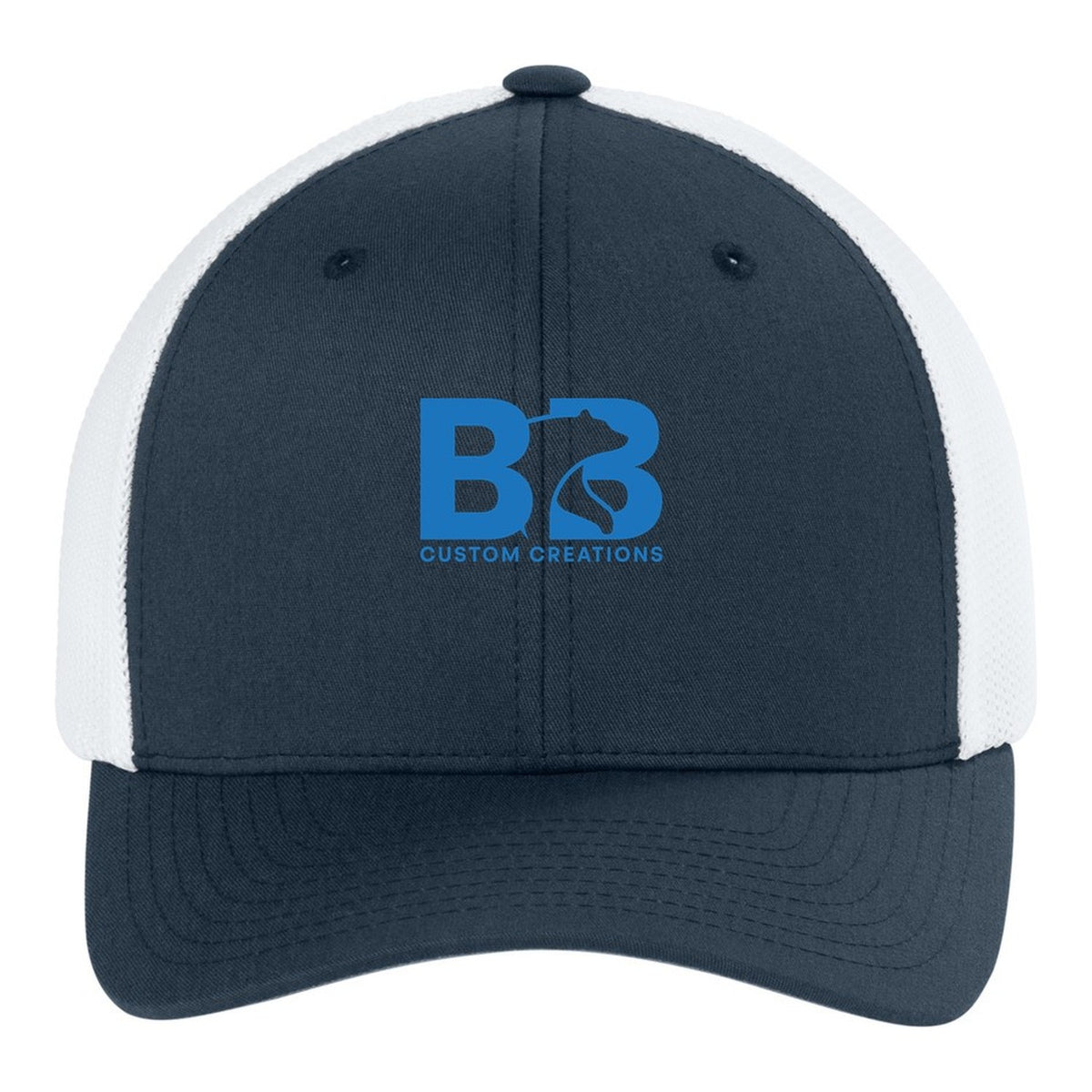 Trucker Mesh Cap - Navy/ White