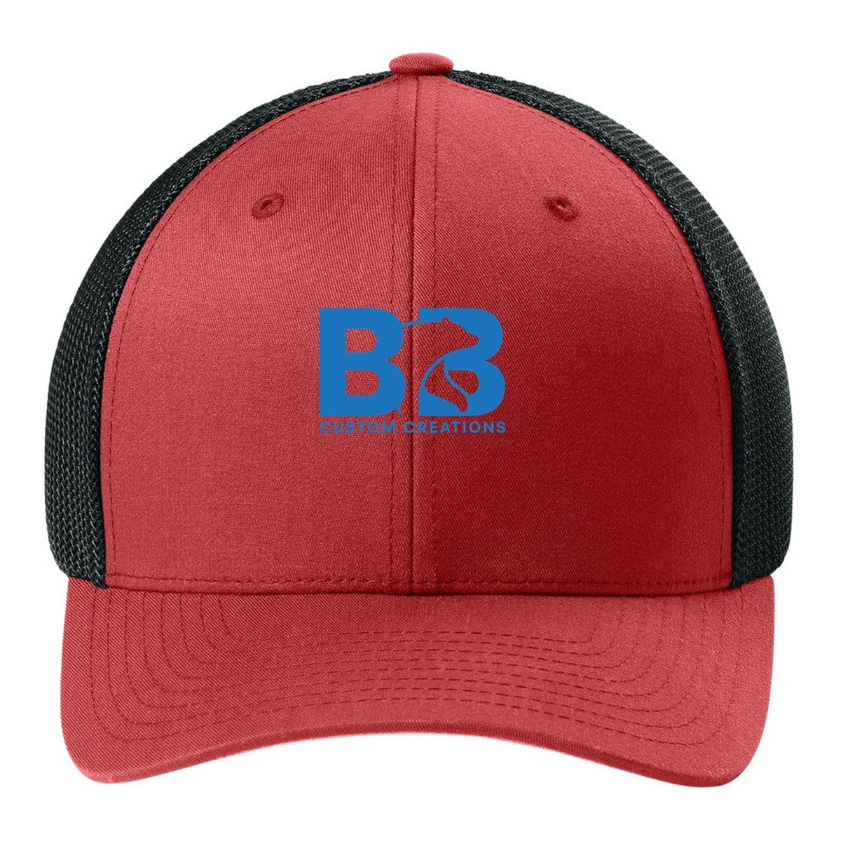 Trucker Mesh Cap - Red/ Black