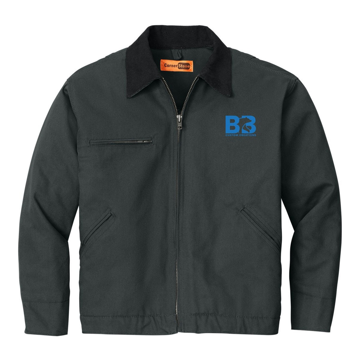 Duck Cloth Work Jacket - Charcoal