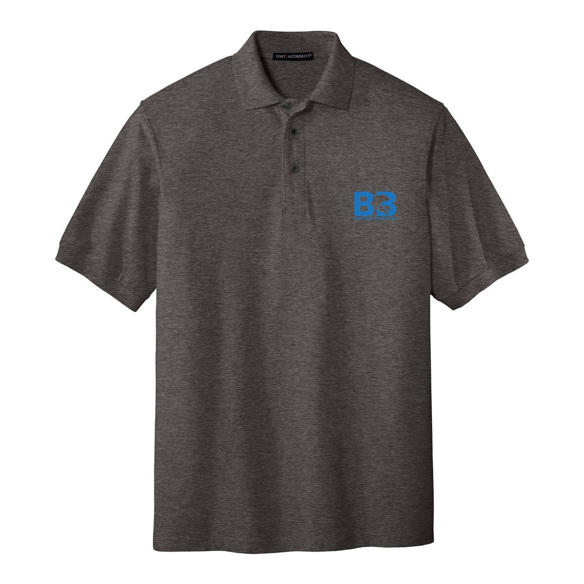 Silk Touch Polo - Charcoal Heather Grey